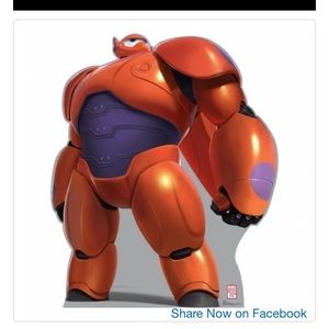 BAYMAX (DISNEY S BIG HERO 6) CARDBOARD CUTOUT FREE SHIP!
